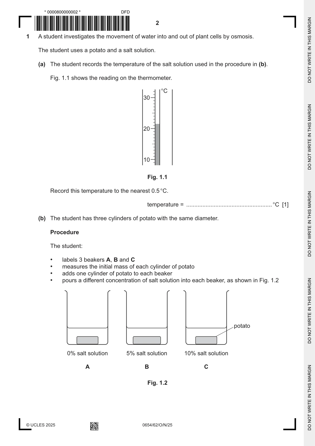 Cambridge IGCSE Sciences - Co-ordinated (Double) 0654 2025 Oct/Nov Paper 6 · Variant 2 question paper, page 2 of 24