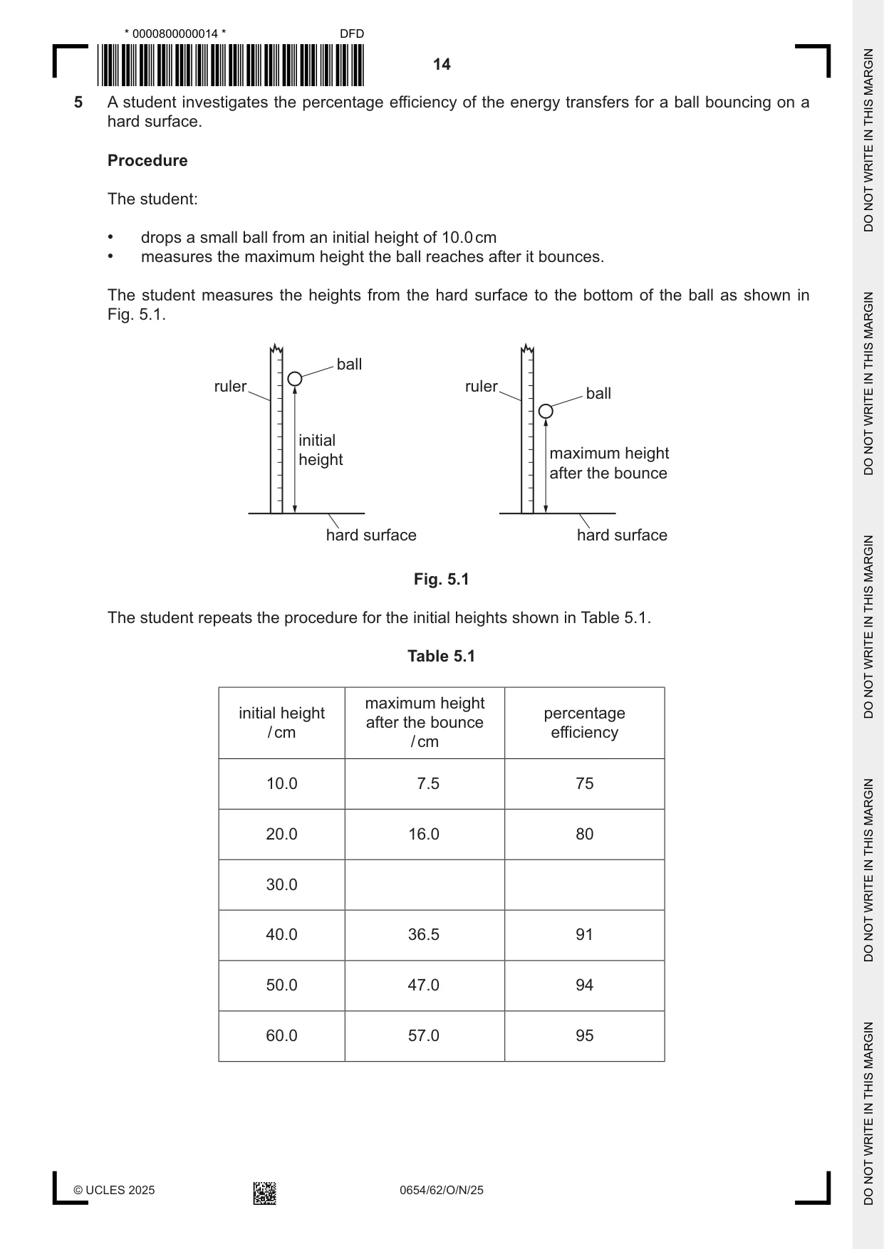 Cambridge IGCSE Sciences - Co-ordinated (Double) 0654 2025 Oct/Nov Paper 6 · Variant 2 question paper, page 14 of 24