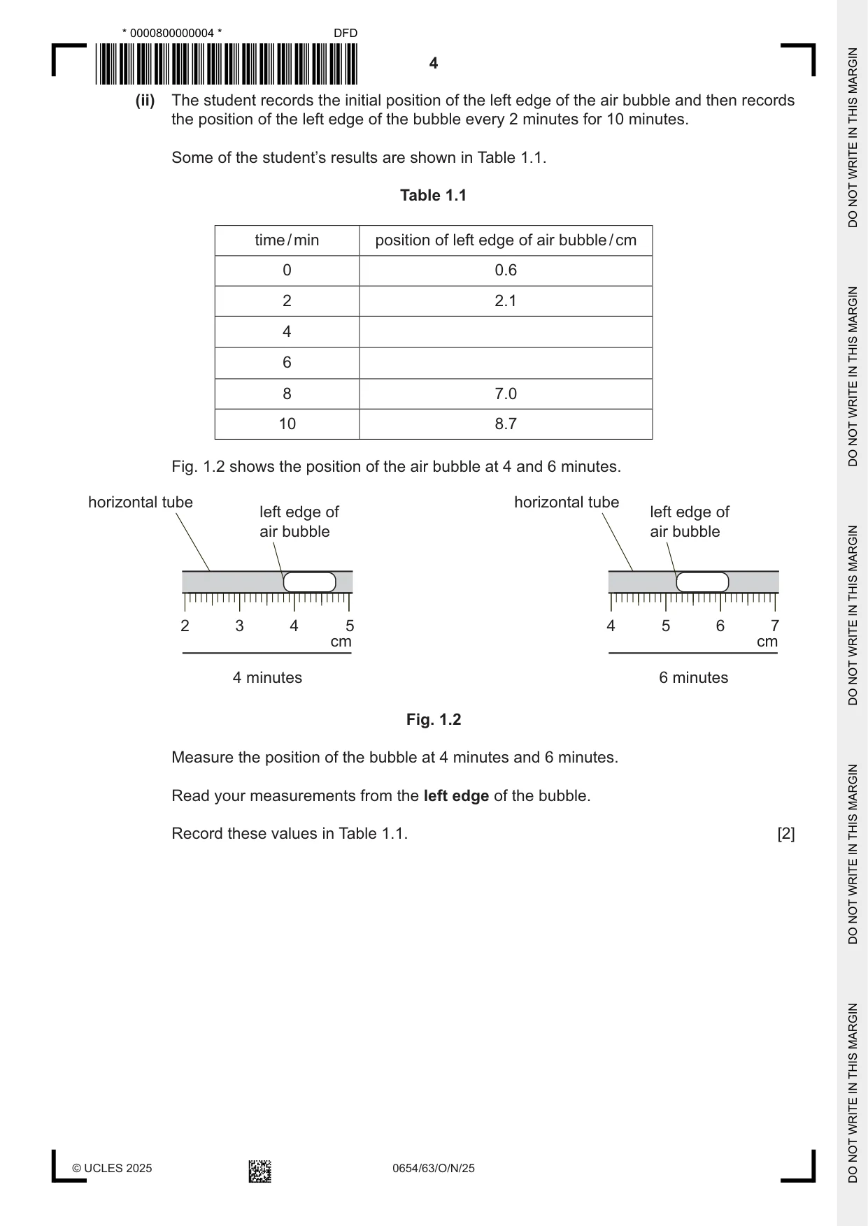 Cambridge IGCSE Sciences - Co-ordinated (Double) 0654 2025 Oct/Nov Paper 6 · Variant 3 question paper, page 4 of 24