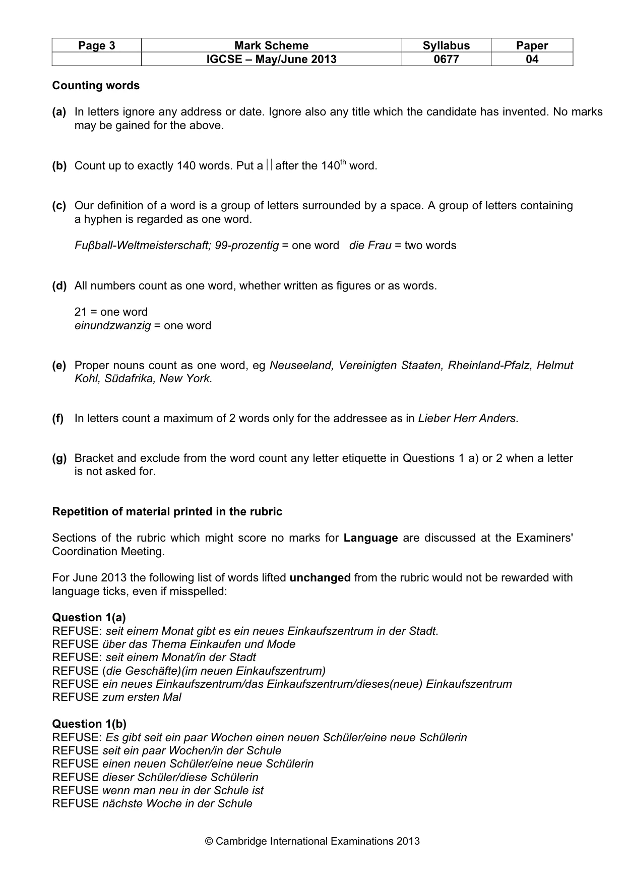 Mark scheme, page 3 of 20