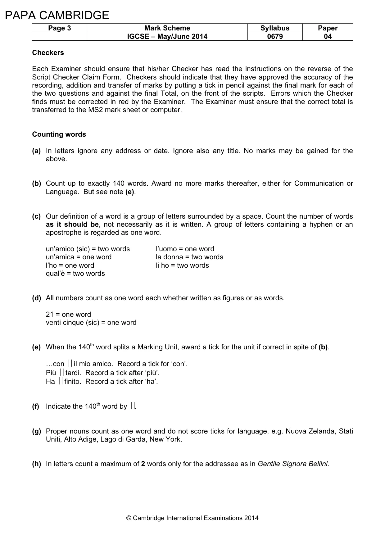 Mark scheme, page 3 of 23