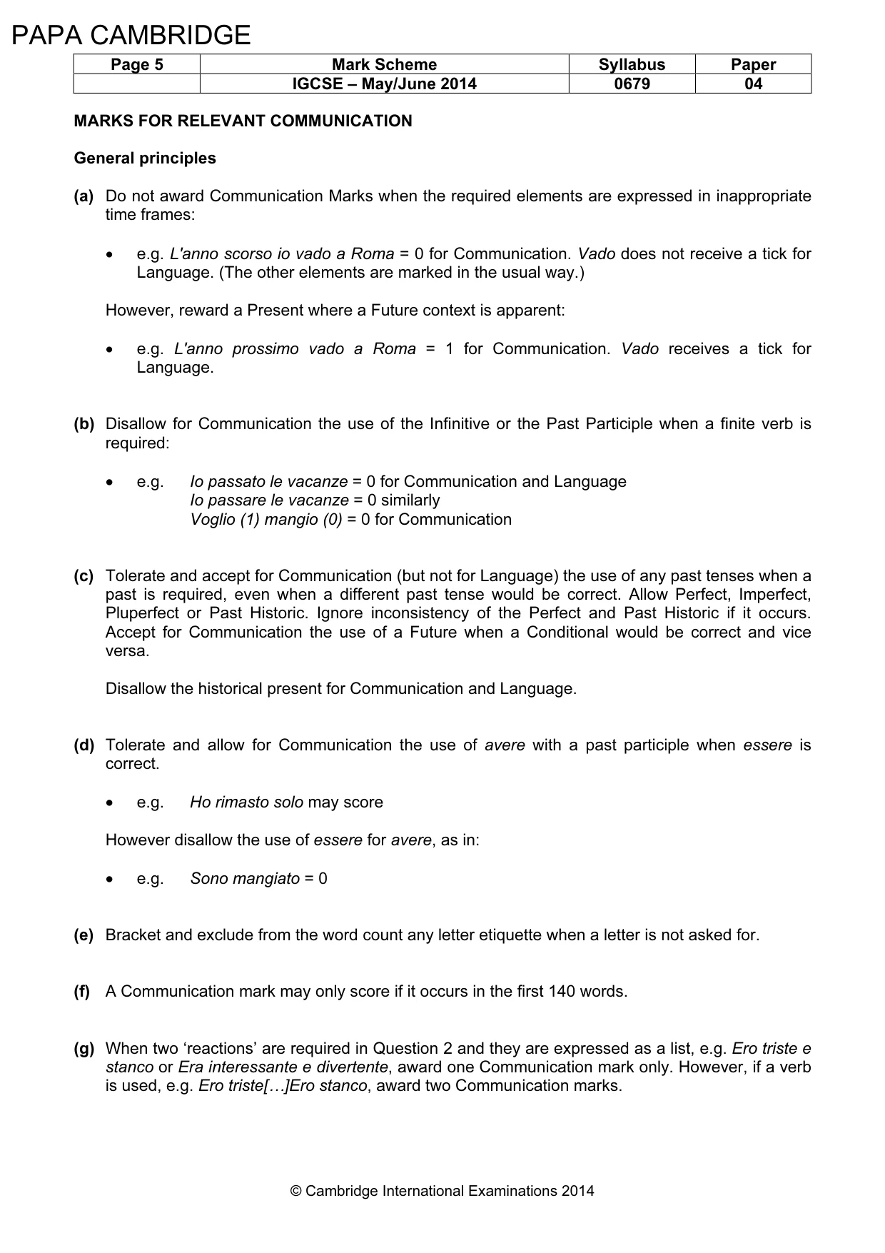 Mark scheme, page 5 of 23
