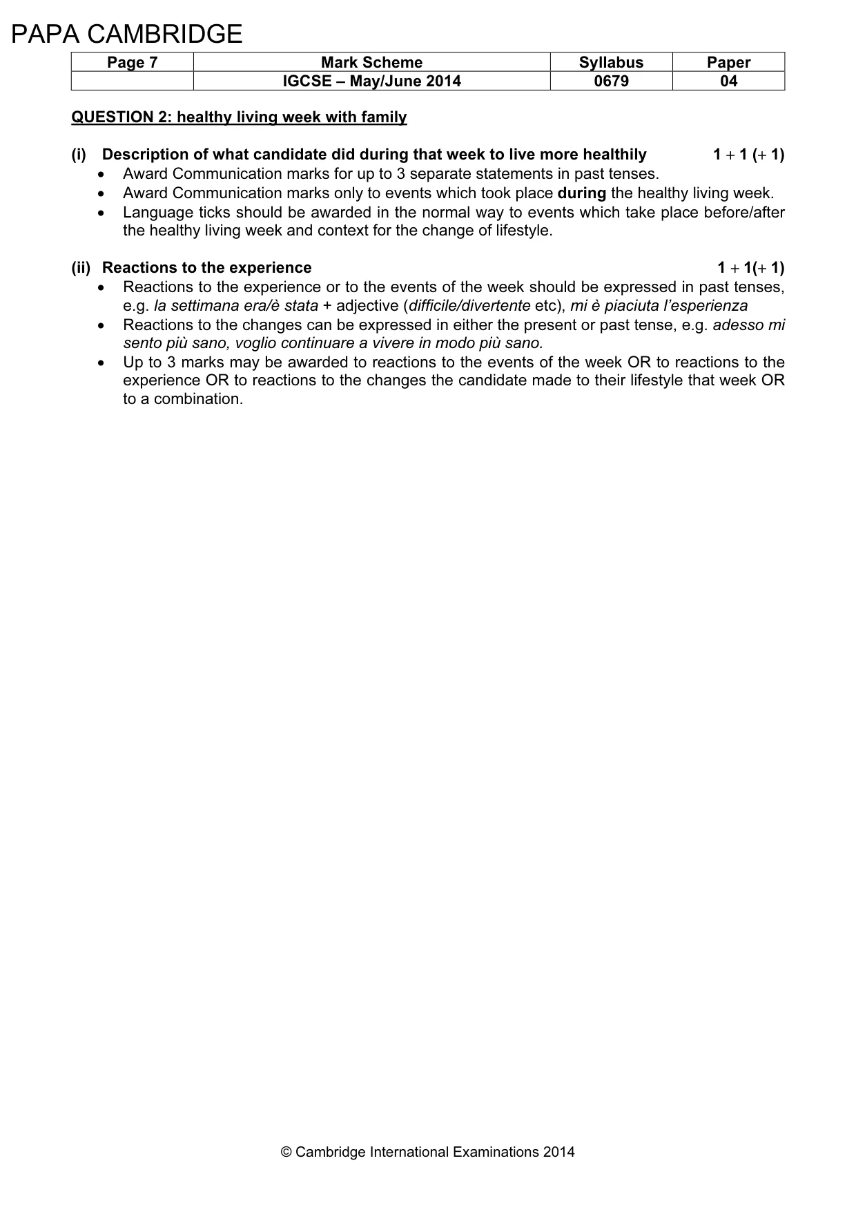Mark scheme, page 7 of 23