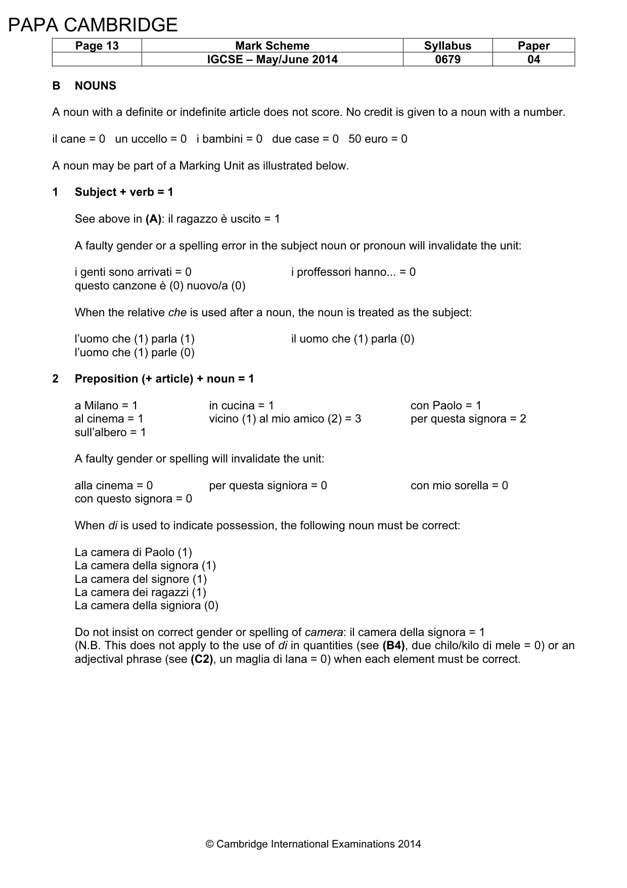 Mark scheme, page 13 of 23
