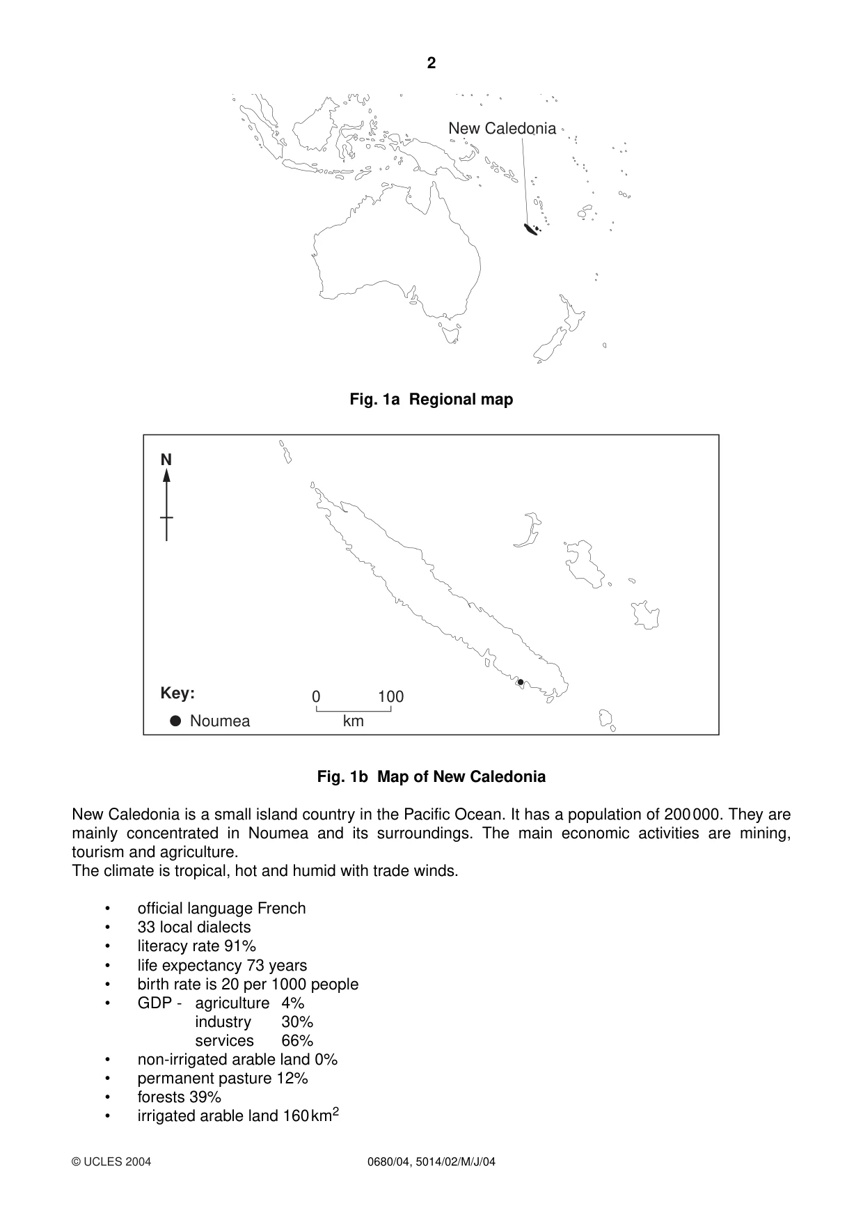 Cambridge IGCSE Environmental Management 0680 2004 May/June Paper 4 · Variant 1 question paper, page 2 of 16