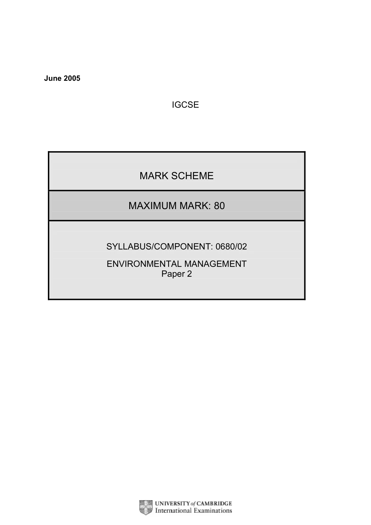 Mark scheme, page 3 of 8