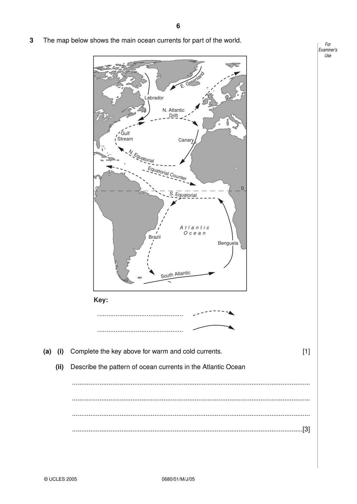 Cambridge IGCSE Environmental Management 0680 2005 May/June Paper 1 · Variant 1 question paper, page 6 of 16