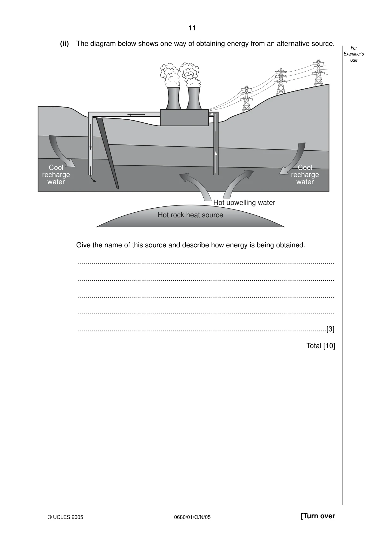Cambridge IGCSE Environmental Management 0680 2005 Oct/Nov Paper 1 · Variant 1 question paper, page 11 of 16