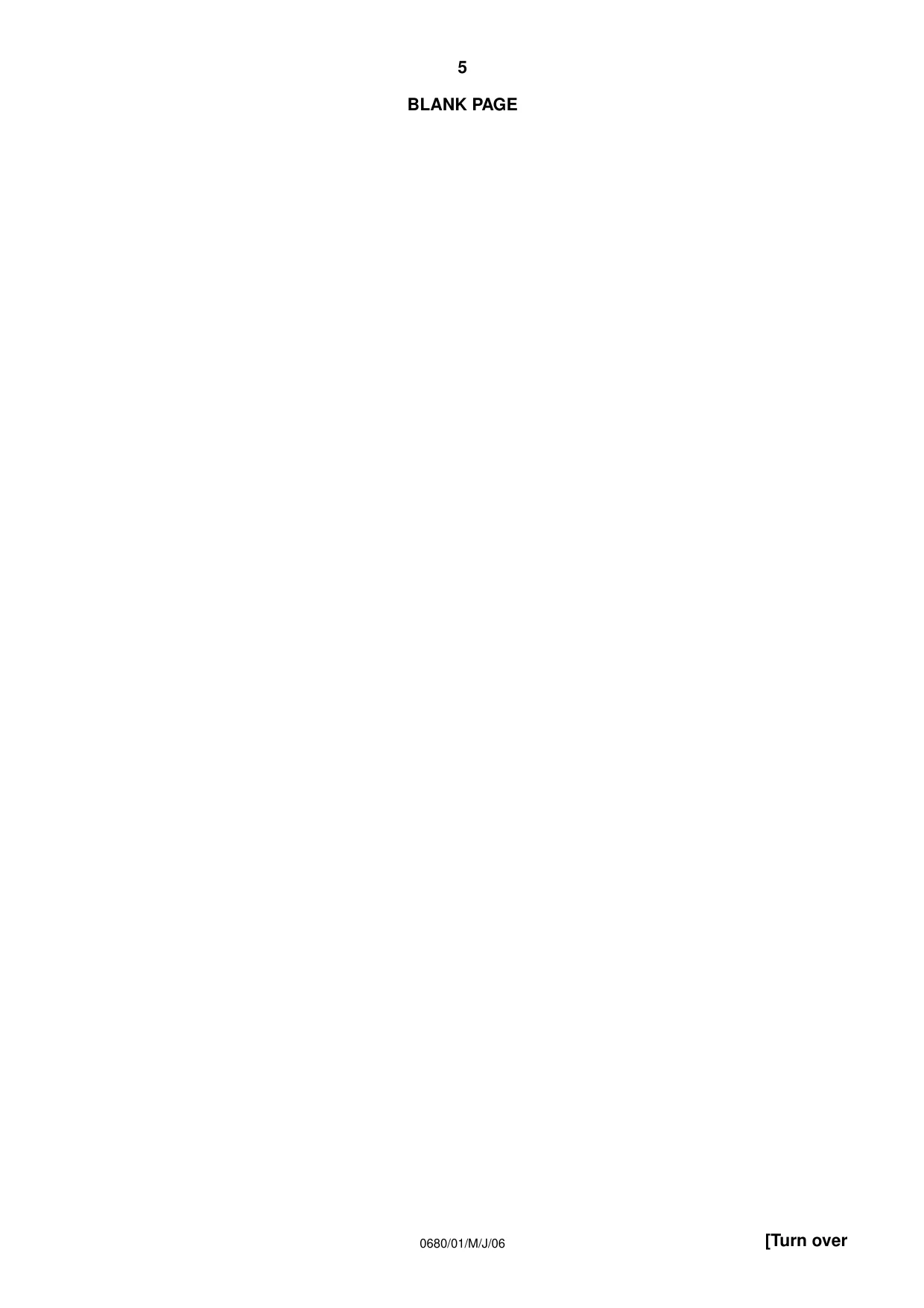 Cambridge IGCSE Environmental Management 0680 2006 May/June Paper 1 · Variant 1 question paper, page 5 of 16