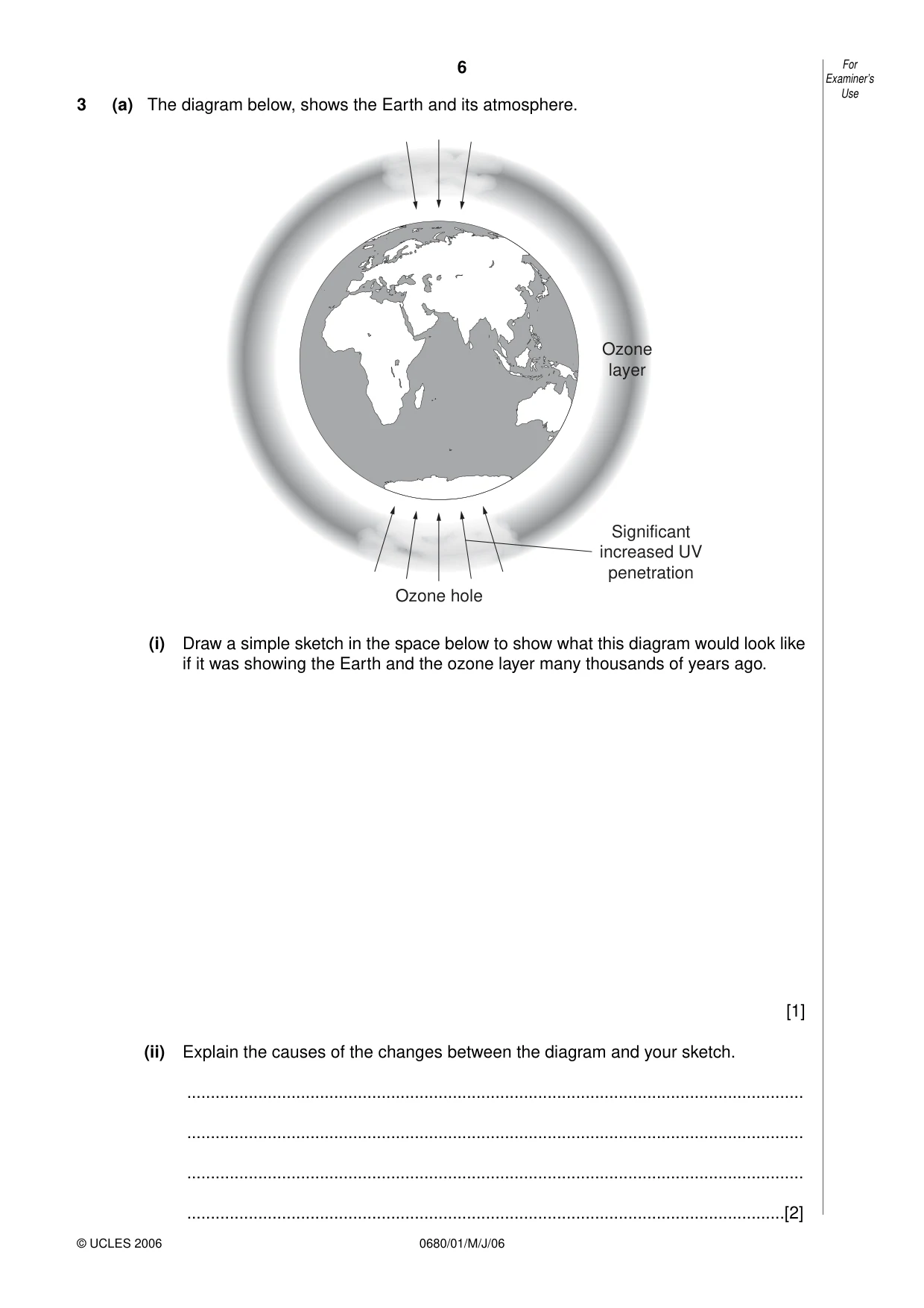 Cambridge IGCSE Environmental Management 0680 2006 May/June Paper 1 · Variant 1 question paper, page 6 of 16