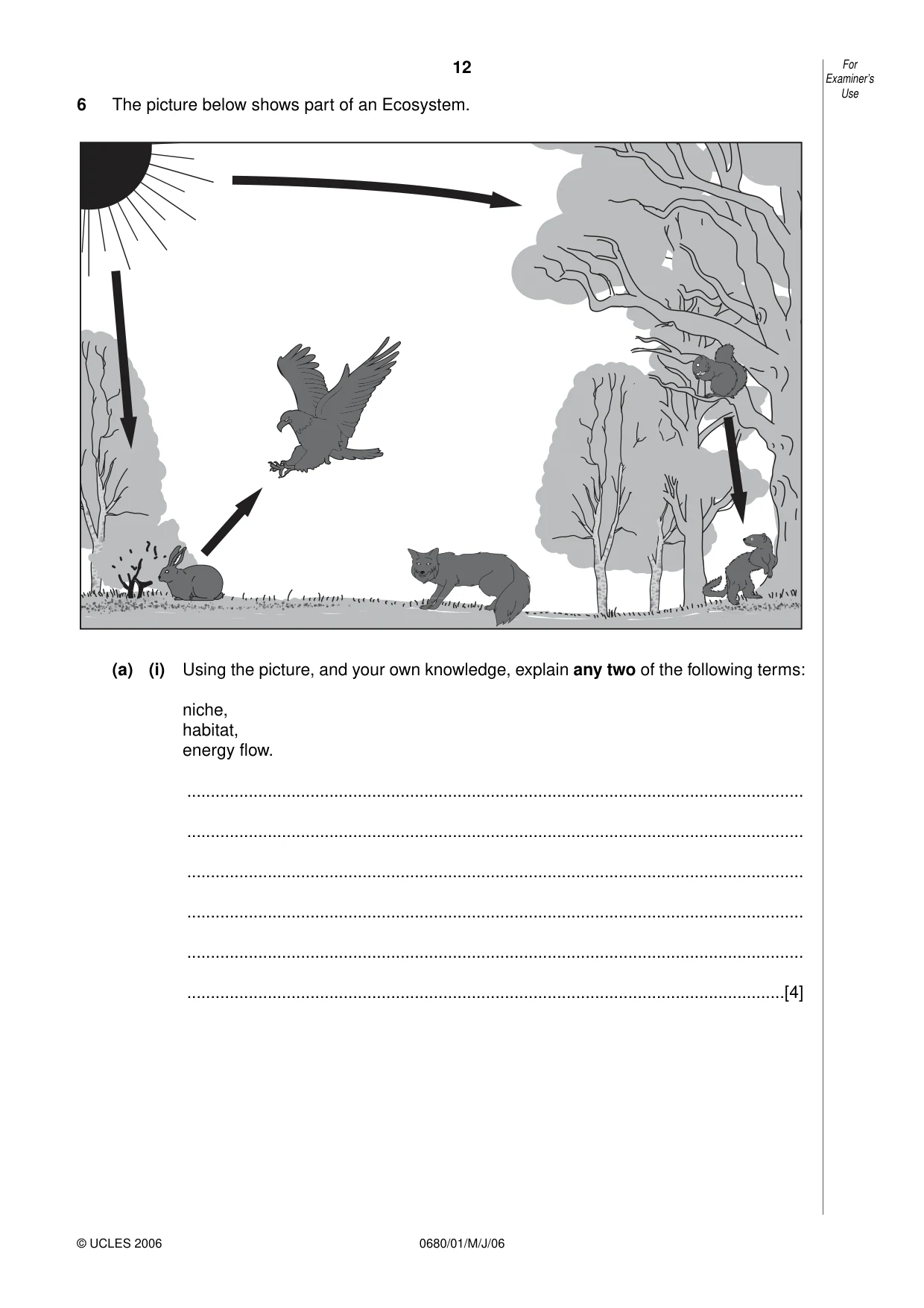Cambridge IGCSE Environmental Management 0680 2006 May/June Paper 1 · Variant 1 question paper, page 12 of 16