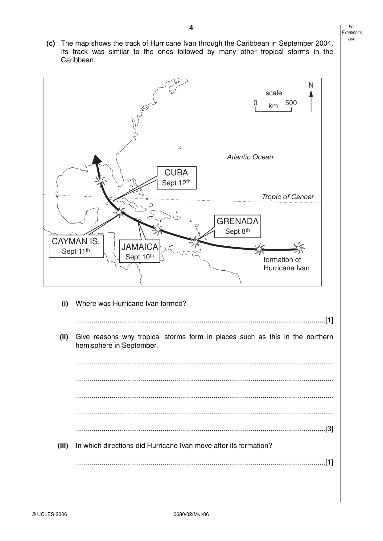 Cambridge IGCSE Environmental Management 0680 2006 May/June Paper 2 · Variant 1 question paper, page 4 of 16