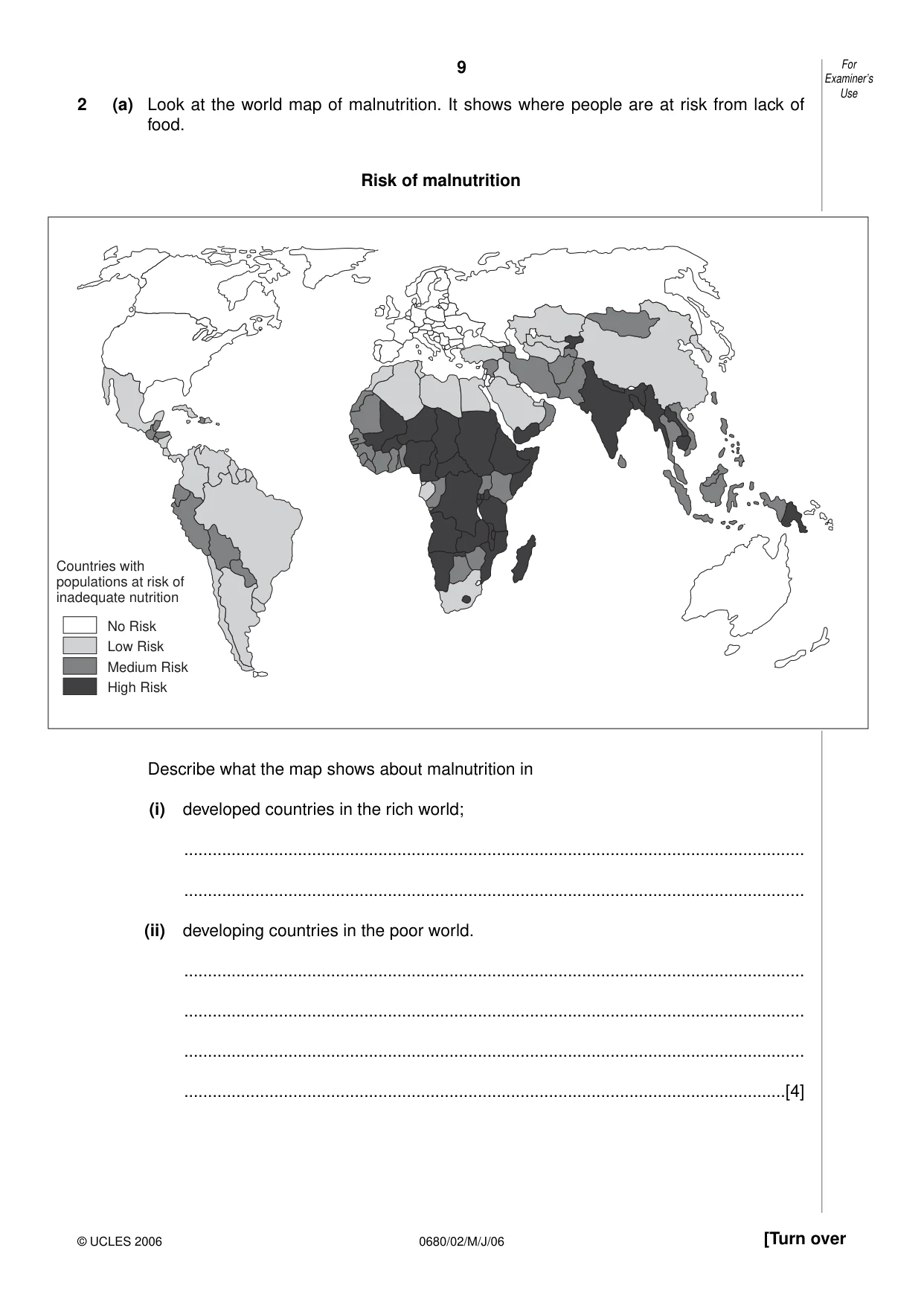 Cambridge IGCSE Environmental Management 0680 2006 May/June Paper 2 · Variant 1 question paper, page 9 of 16