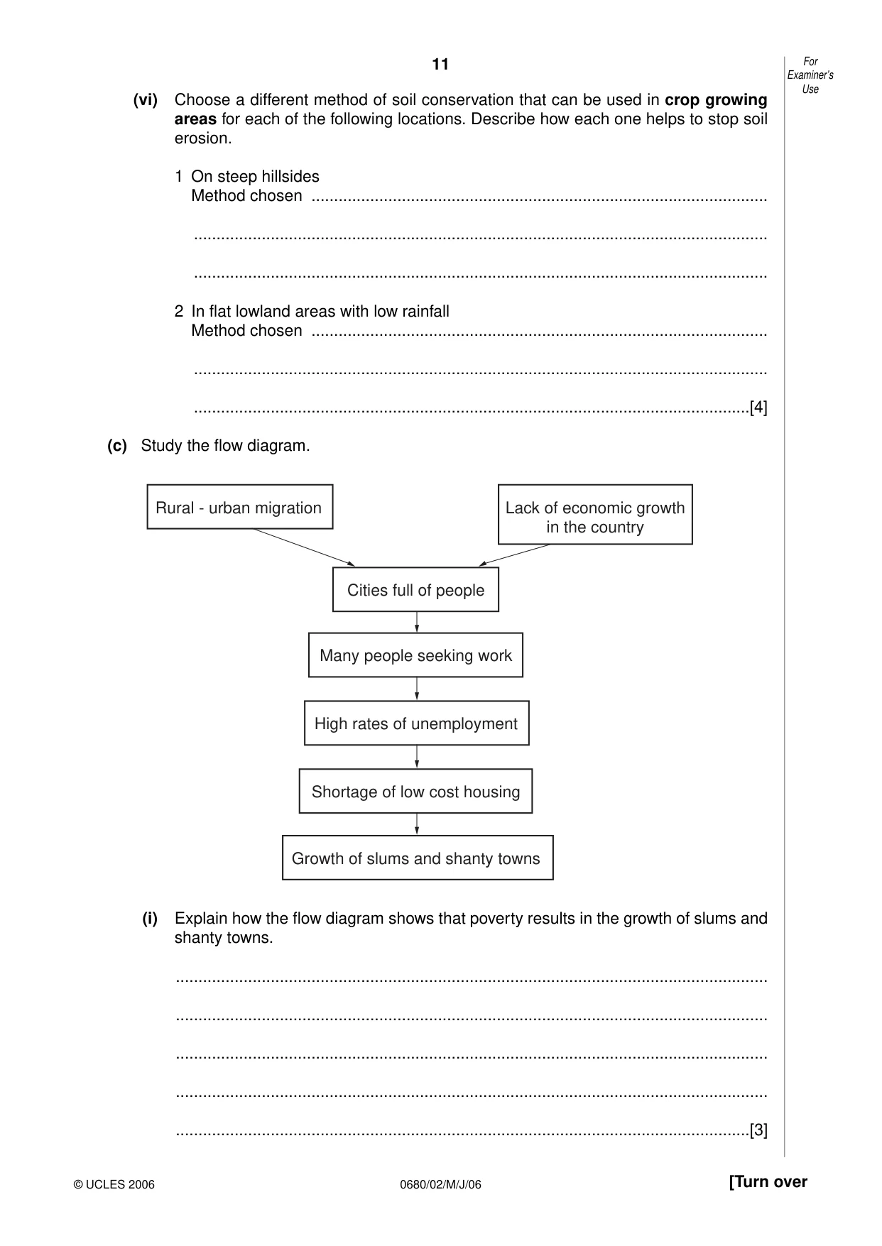 Cambridge IGCSE Environmental Management 0680 2006 May/June Paper 2 · Variant 1 question paper, page 11 of 16