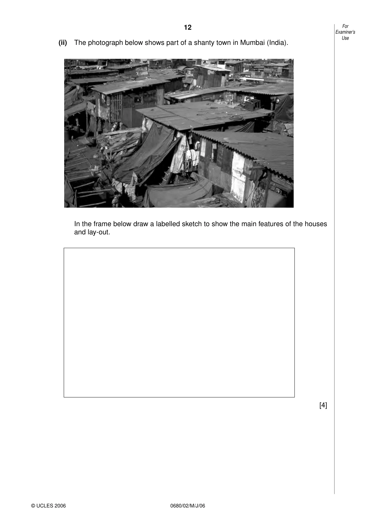 Cambridge IGCSE Environmental Management 0680 2006 May/June Paper 2 · Variant 1 question paper, page 12 of 16