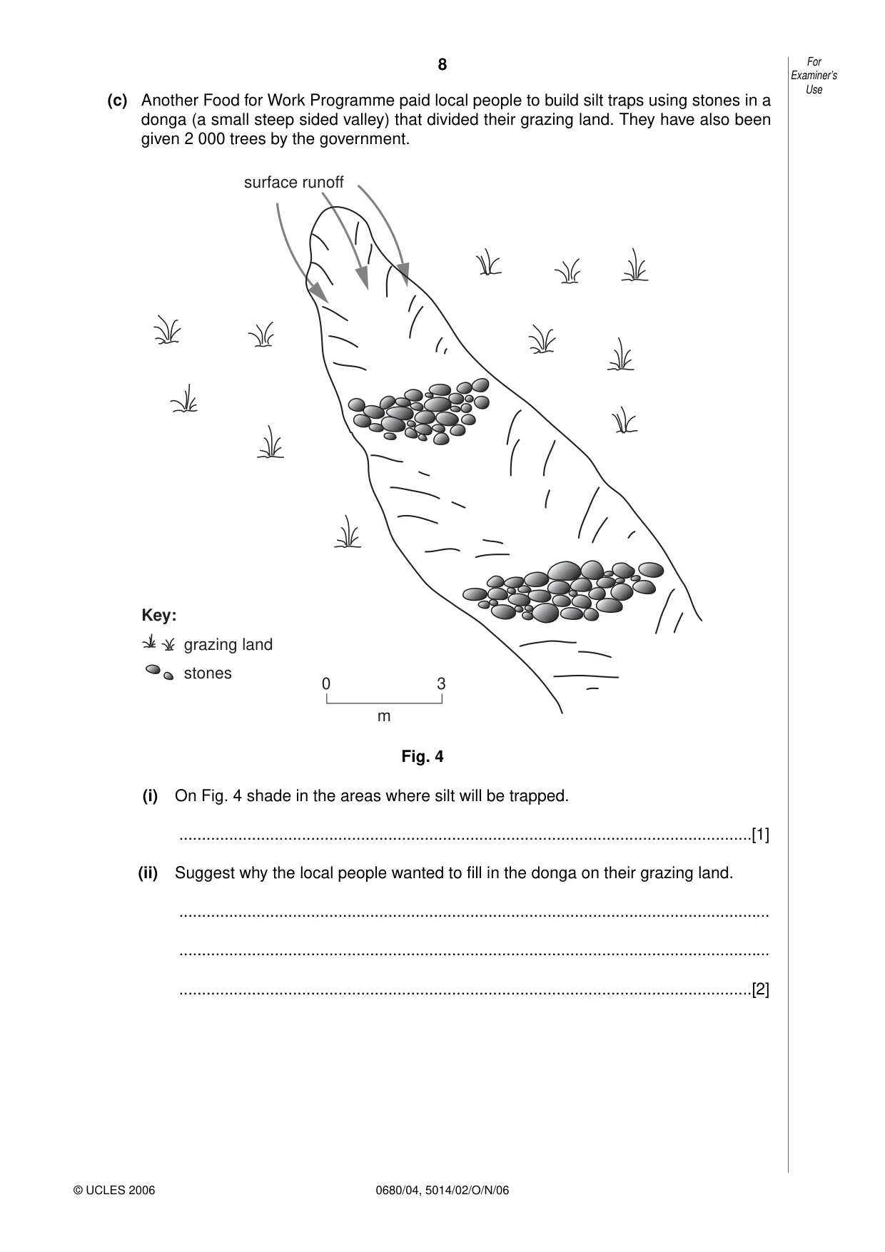 Cambridge IGCSE Environmental Management 0680 2006 Oct/Nov Paper 4 · Variant 1 question paper, page 8 of 16