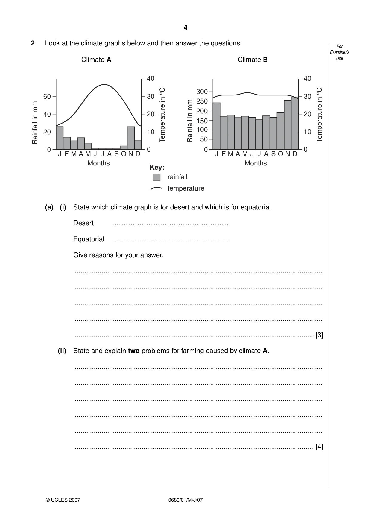Cambridge IGCSE Environmental Management 0680 2007 May/June Paper 1 · Variant 1 question paper, page 4 of 16