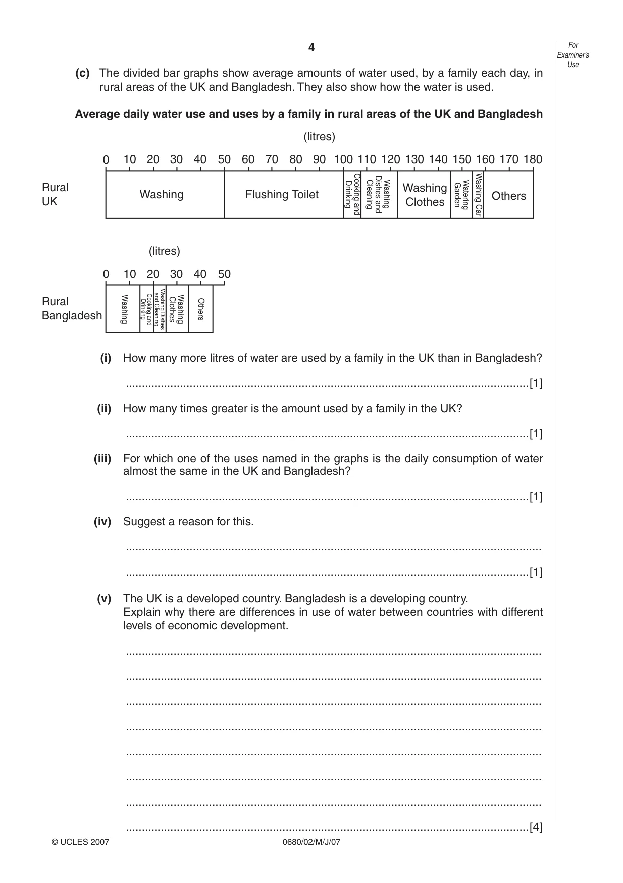 Cambridge IGCSE Environmental Management 0680 2007 May/June Paper 2 · Variant 1 question paper, page 4 of 16