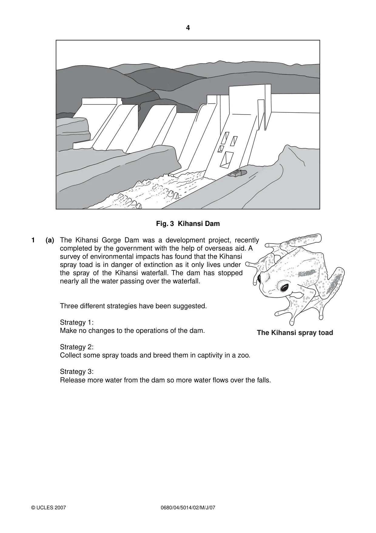 Cambridge IGCSE Environmental Management 0680 2007 May/June Paper 4 · Variant 1 question paper, page 4 of 20