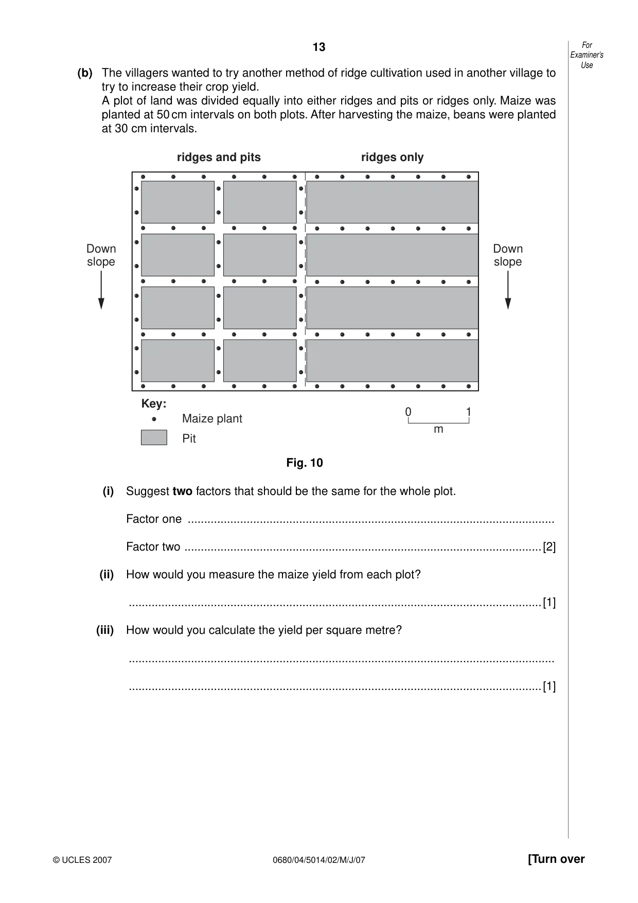 Cambridge IGCSE Environmental Management 0680 2007 May/June Paper 4 · Variant 1 question paper, page 13 of 20