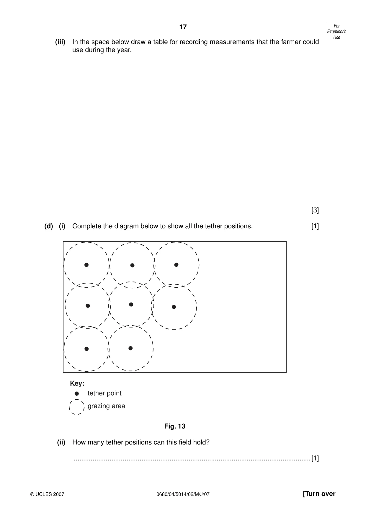 Cambridge IGCSE Environmental Management 0680 2007 May/June Paper 4 · Variant 1 question paper, page 17 of 20