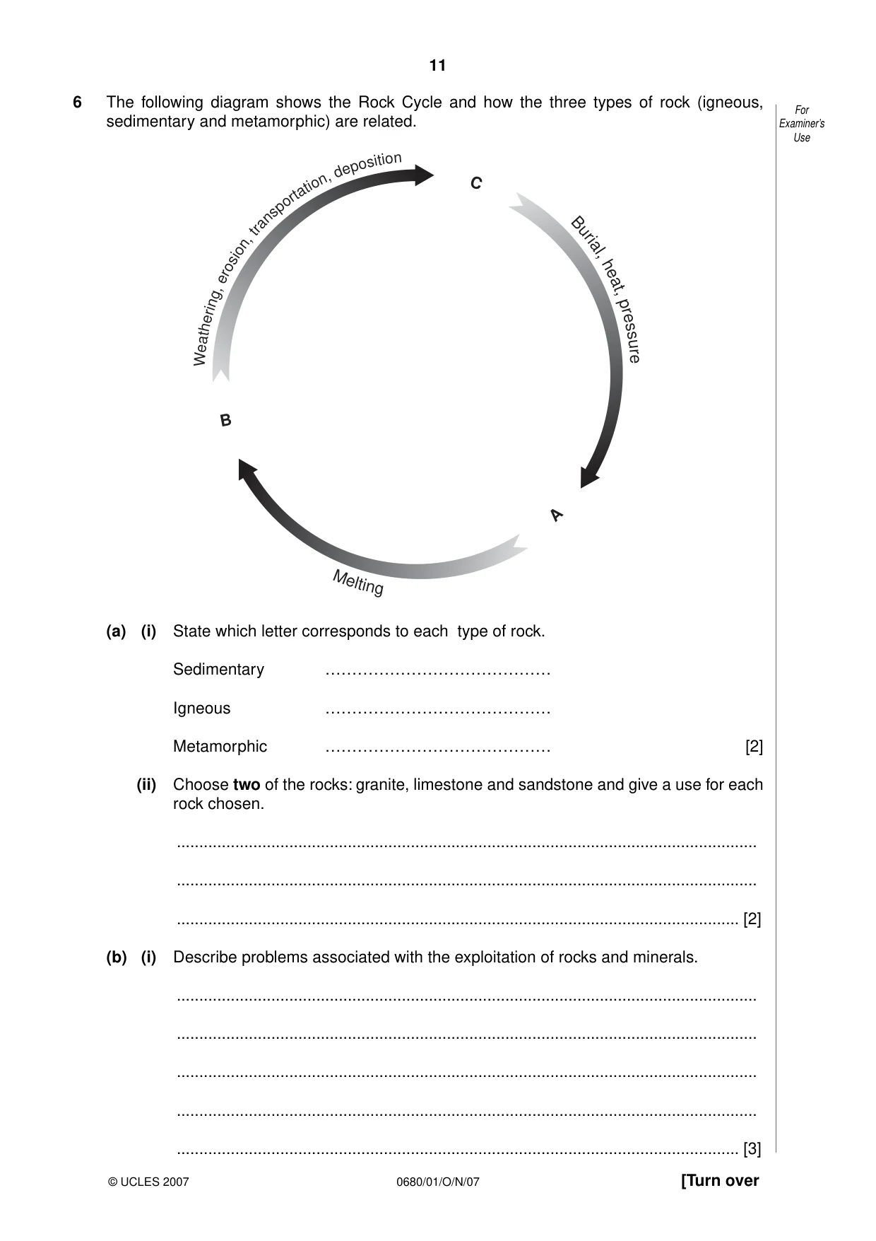 Cambridge IGCSE Environmental Management 0680 2007 Oct/Nov Paper 1 · Variant 1 question paper, page 11 of 12