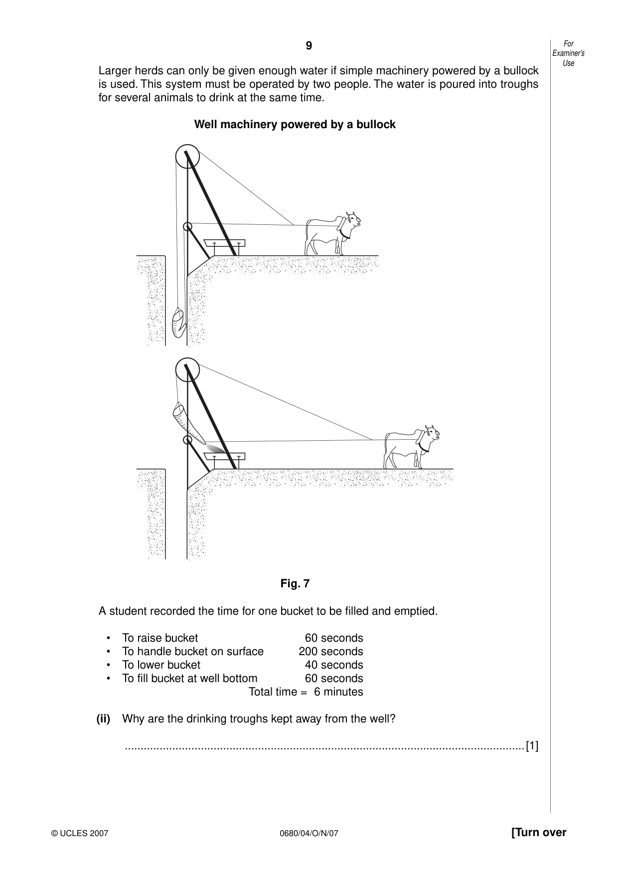 Cambridge IGCSE Environmental Management 0680 2007 Oct/Nov Paper 4 · Variant 1 question paper, page 9 of 20