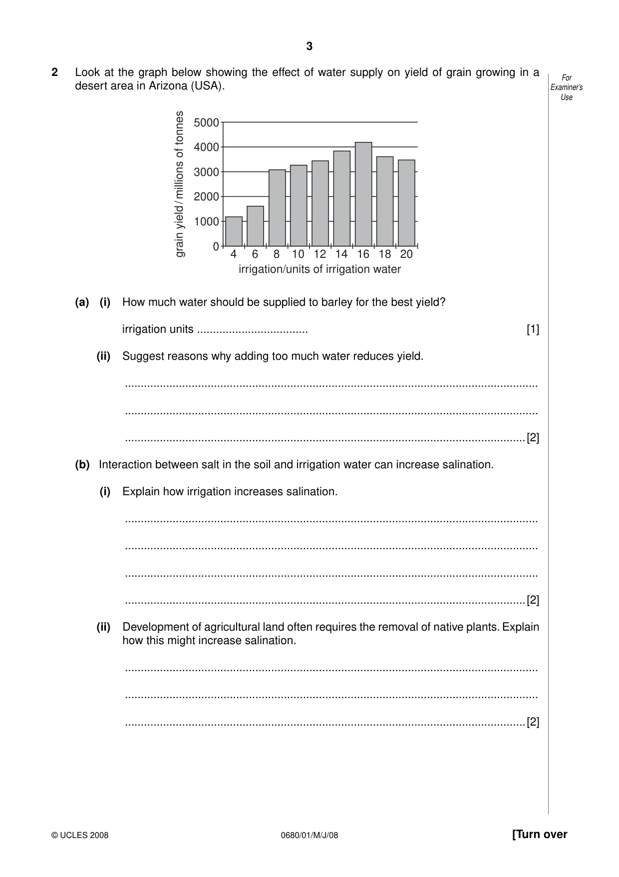 Cambridge IGCSE Environmental Management 0680 2008 May/June Paper 1 · Variant 1 question paper, page 3 of 12