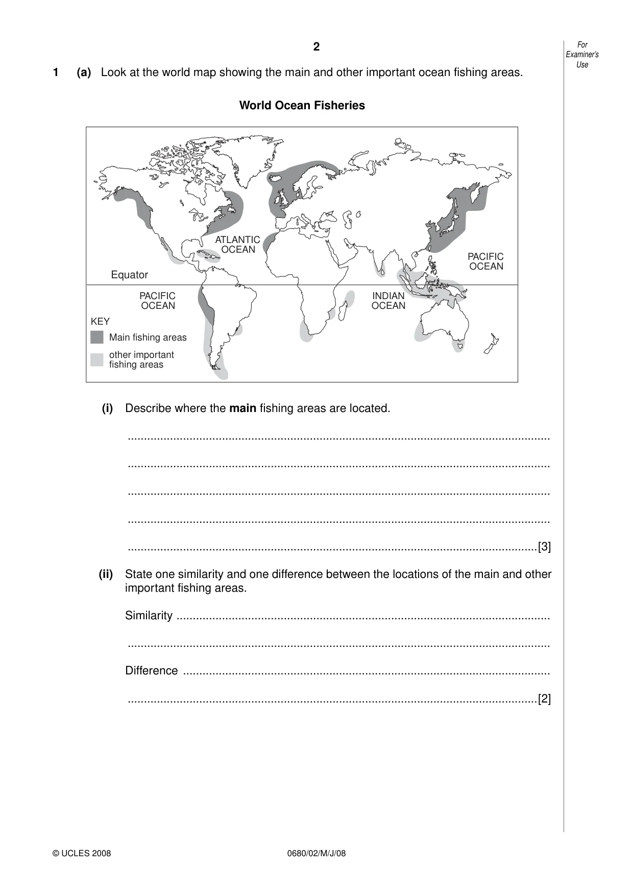 Cambridge IGCSE Environmental Management 0680 2008 May/June Paper 2 · Variant 1 question paper, page 2 of 20