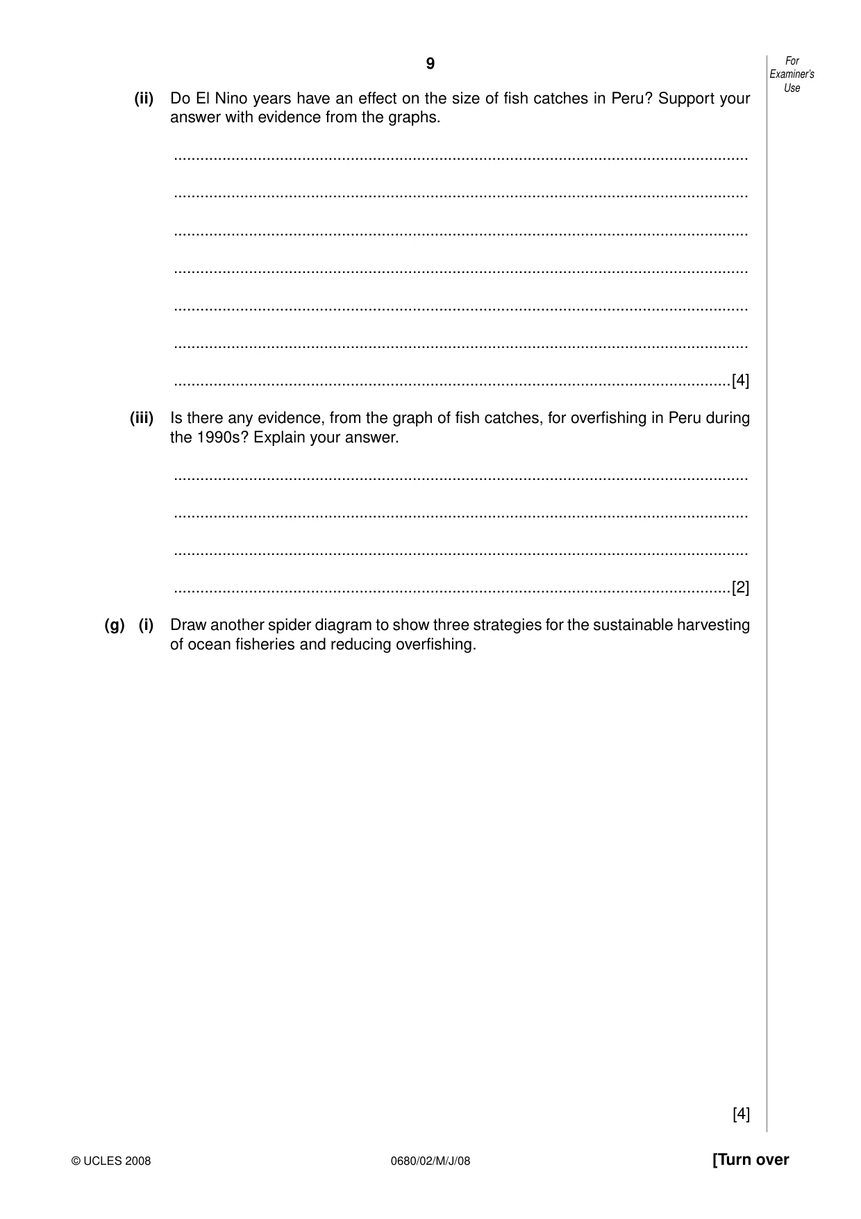 Cambridge IGCSE Environmental Management 0680 2008 May/June Paper 2 · Variant 1 question paper, page 9 of 20