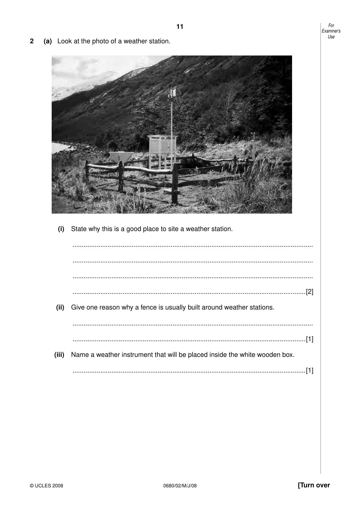 Cambridge IGCSE Environmental Management 0680 2008 May/June Paper 2 · Variant 1 question paper, page 11 of 20