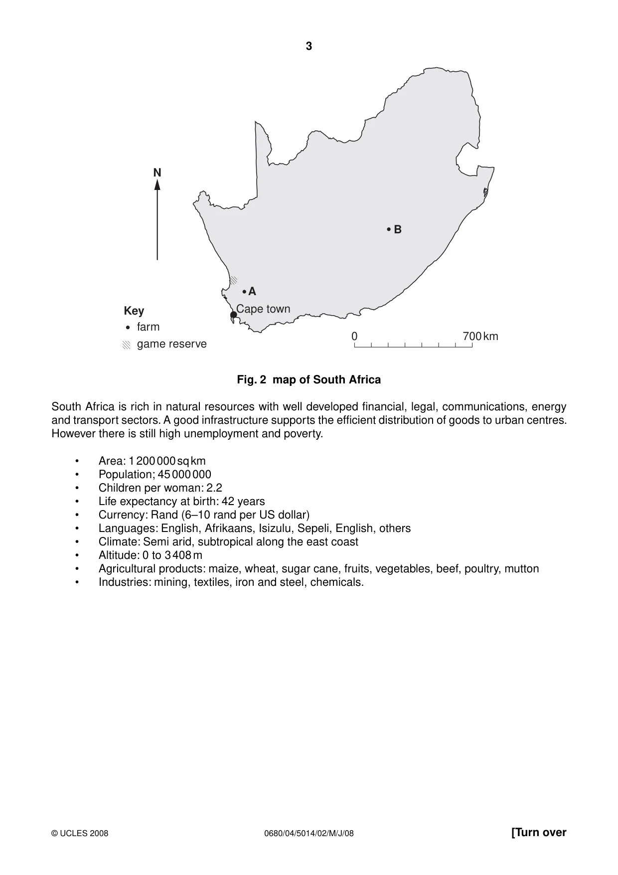 Cambridge IGCSE Environmental Management 0680 2008 May/June Paper 4 · Variant 1 question paper, page 3 of 20