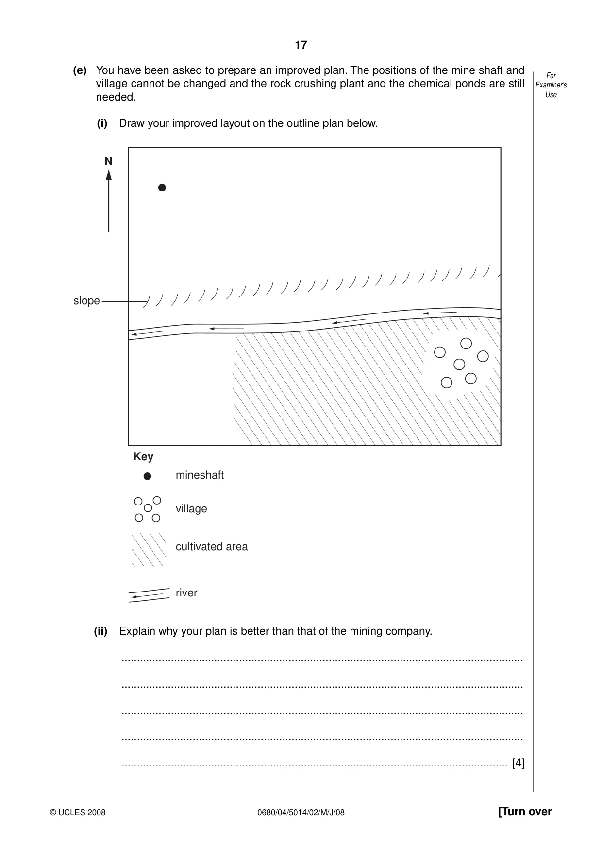 Cambridge IGCSE Environmental Management 0680 2008 May/June Paper 4 · Variant 1 question paper, page 17 of 20
