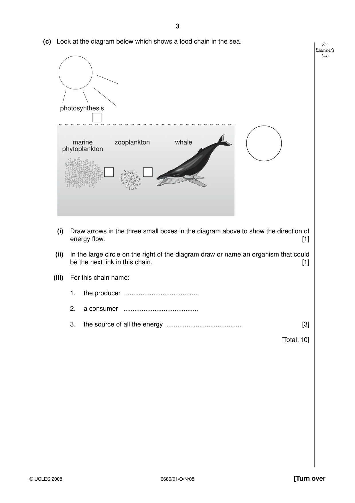 Cambridge IGCSE Environmental Management 0680 2008 Oct/Nov Paper 1 · Variant 1 question paper, page 3 of 12