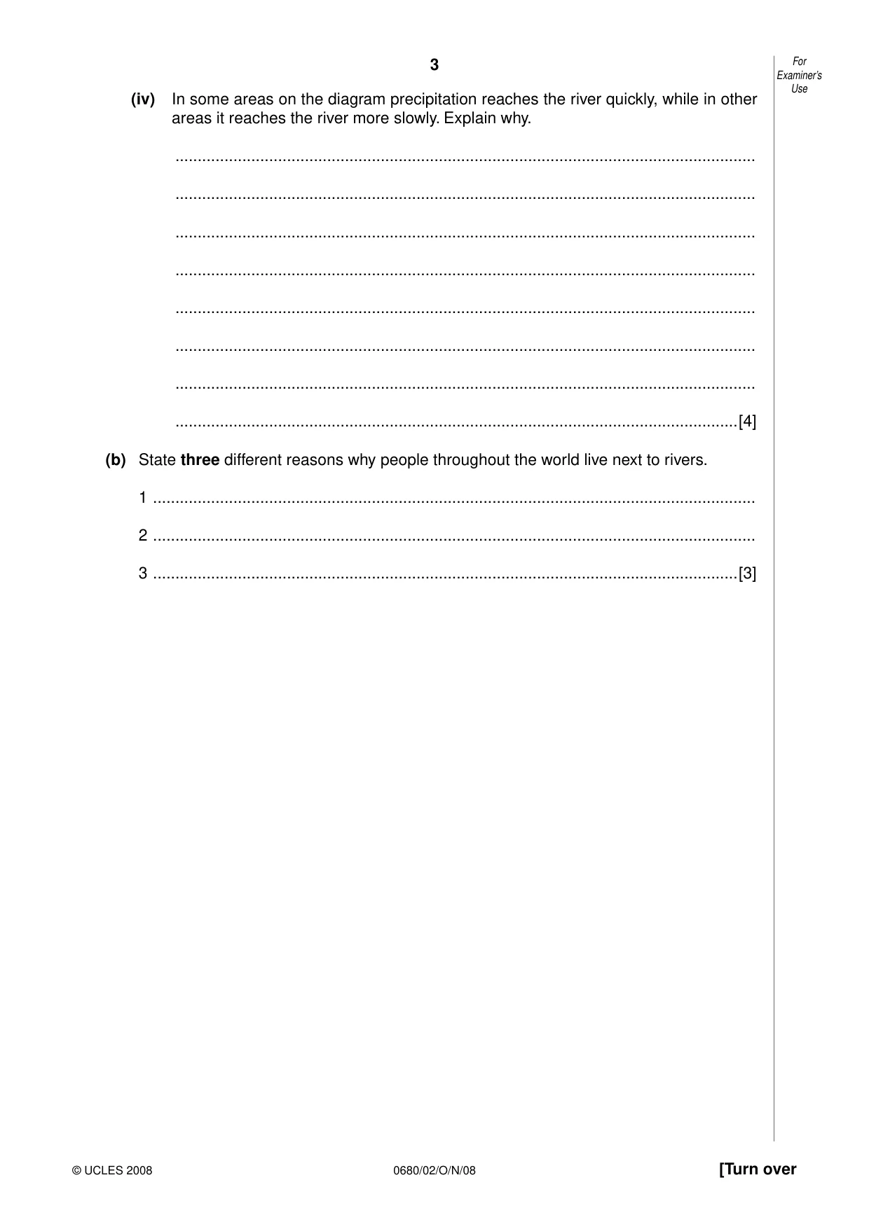 Cambridge IGCSE Environmental Management 0680 2008 Oct/Nov Paper 2 · Variant 1 question paper, page 3 of 16