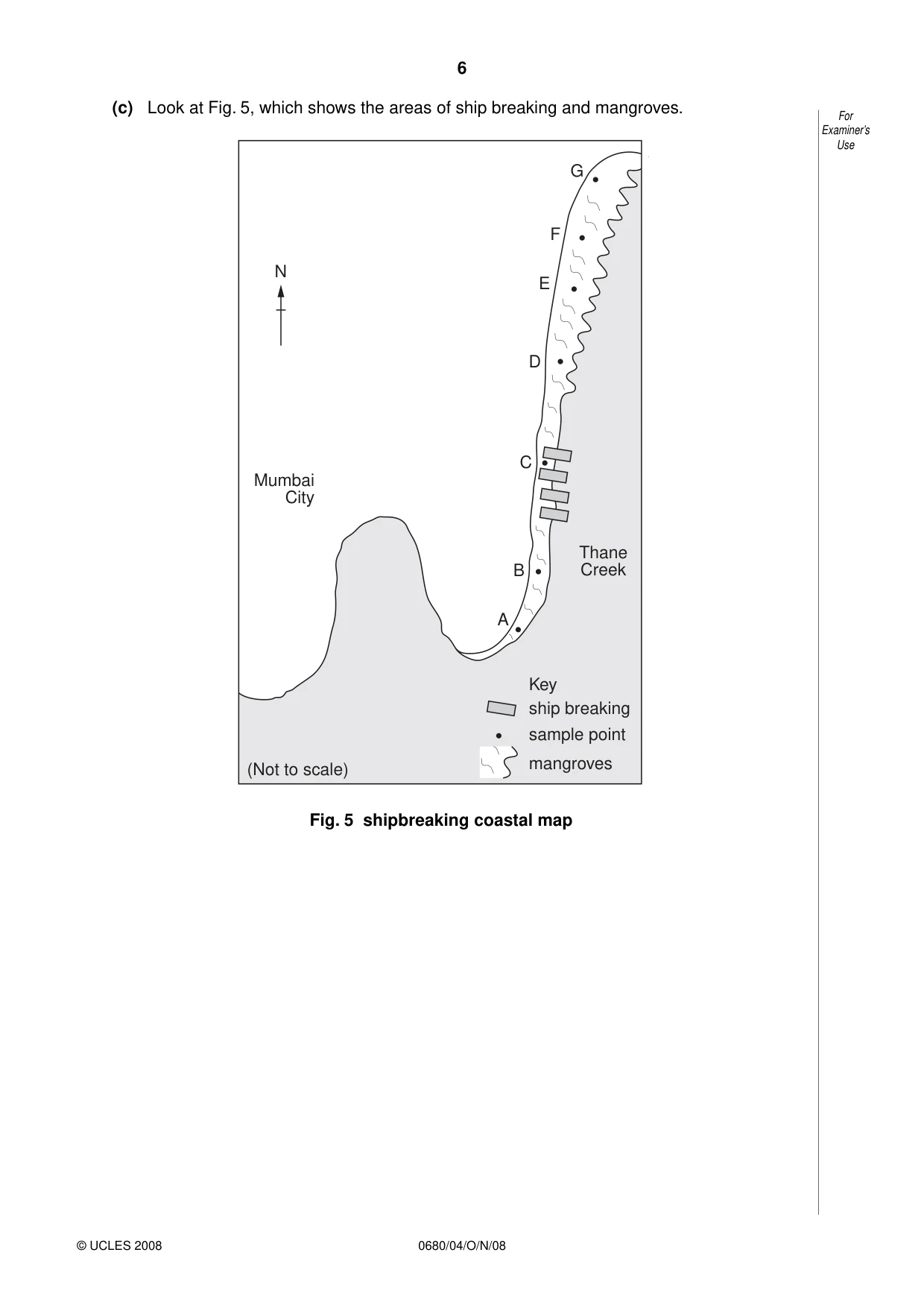 Cambridge IGCSE Environmental Management 0680 2008 Oct/Nov Paper 4 · Variant 1 question paper, page 6 of 16