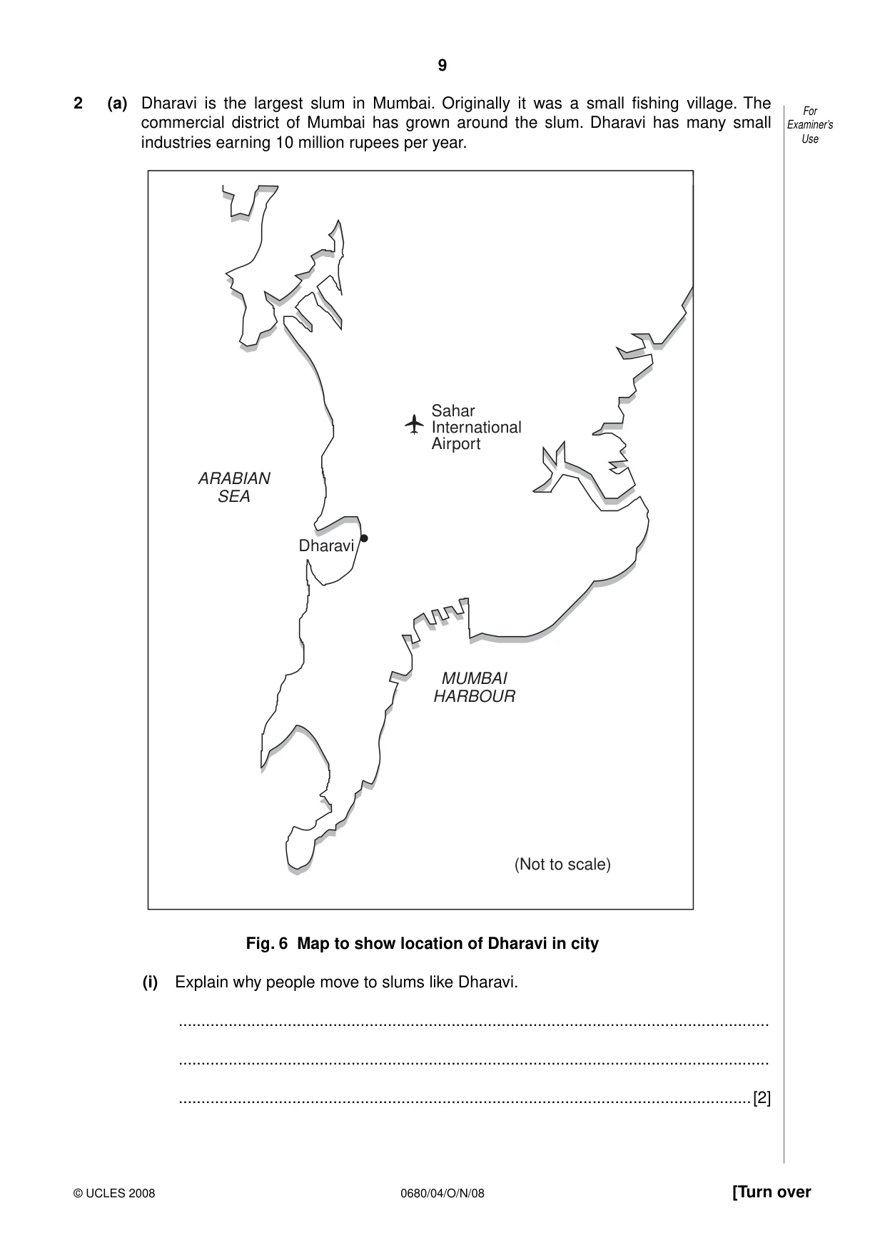 Cambridge IGCSE Environmental Management 0680 2008 Oct/Nov Paper 4 · Variant 1 question paper, page 9 of 16