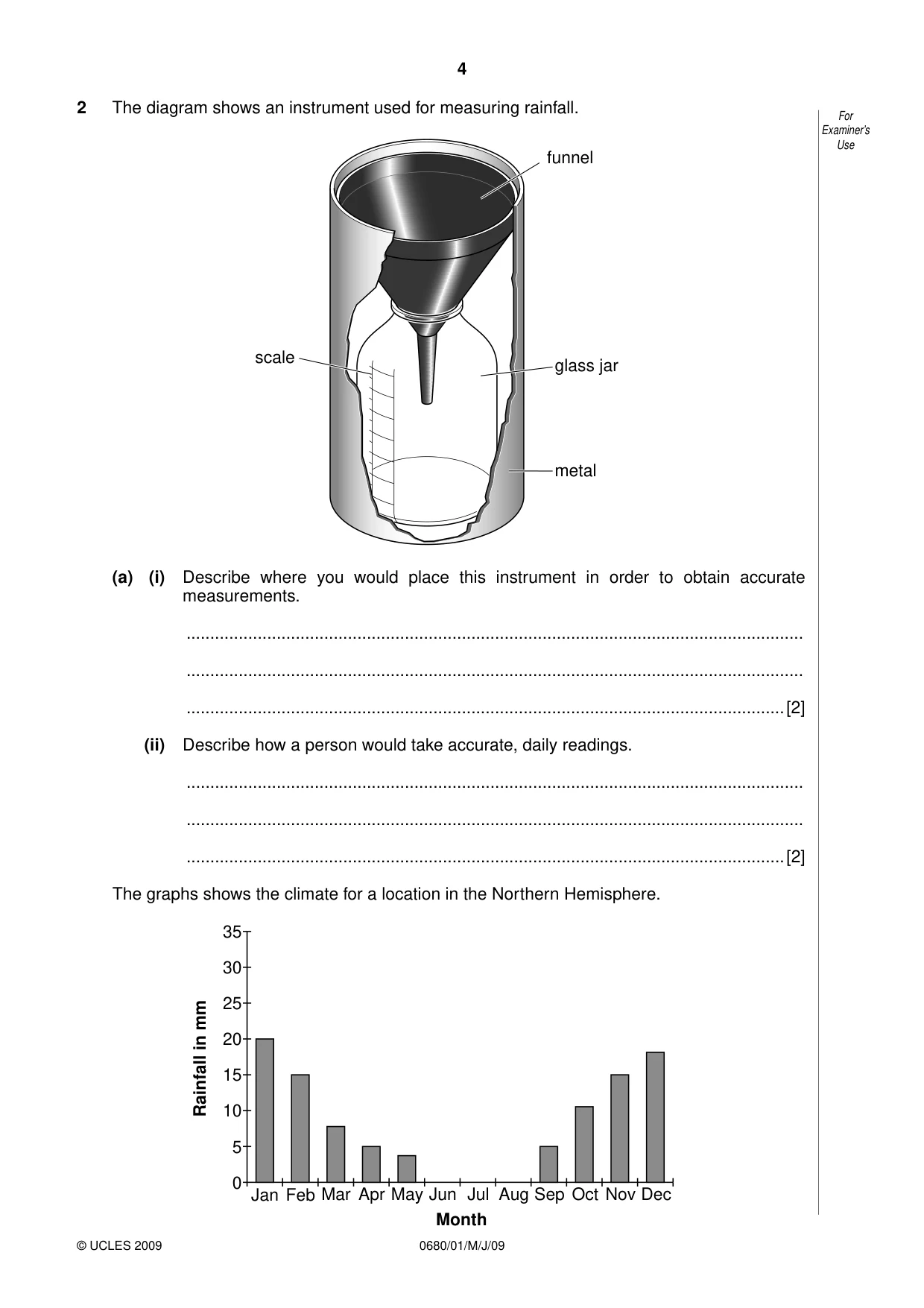 Cambridge IGCSE Environmental Management 0680 2009 May/June Paper 1 · Variant 1 question paper, page 4 of 16