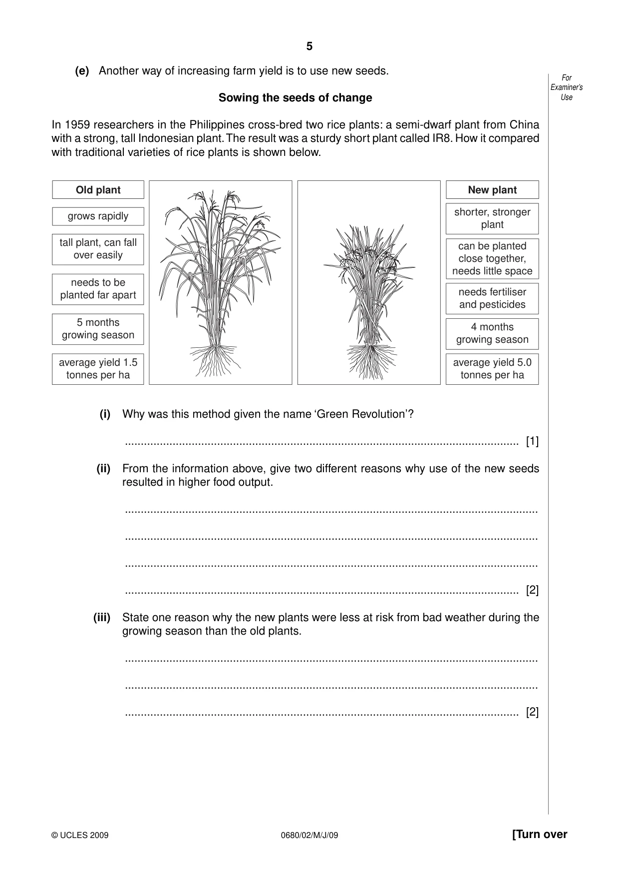 Cambridge IGCSE Environmental Management 0680 2009 May/June Paper 2 · Variant 1 question paper, page 5 of 20