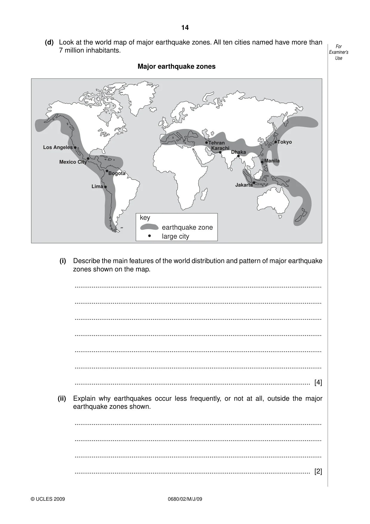 Cambridge IGCSE Environmental Management 0680 2009 May/June Paper 2 · Variant 1 question paper, page 14 of 20