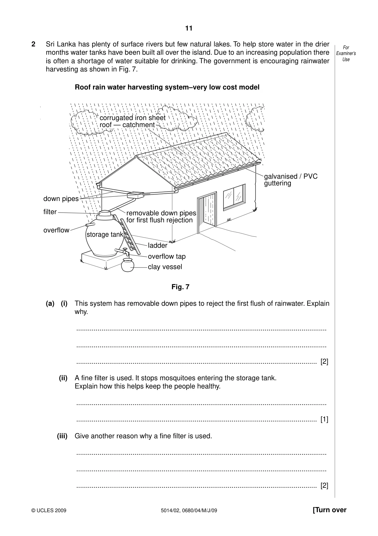 Cambridge IGCSE Environmental Management 0680 2009 May/June Paper 4 · Variant 1 question paper, page 11 of 20