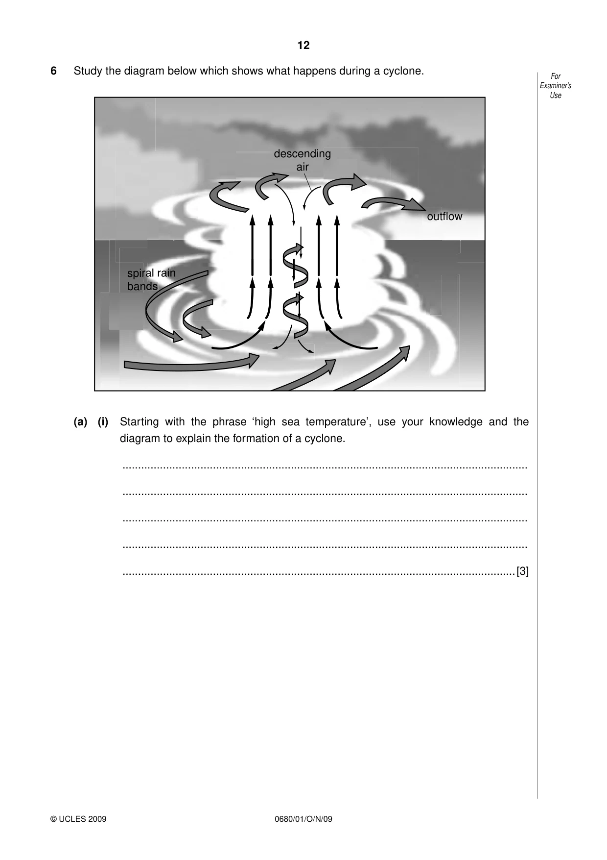 Cambridge IGCSE Environmental Management 0680 2009 Oct/Nov Paper 1 · Variant 1 question paper, page 12 of 16