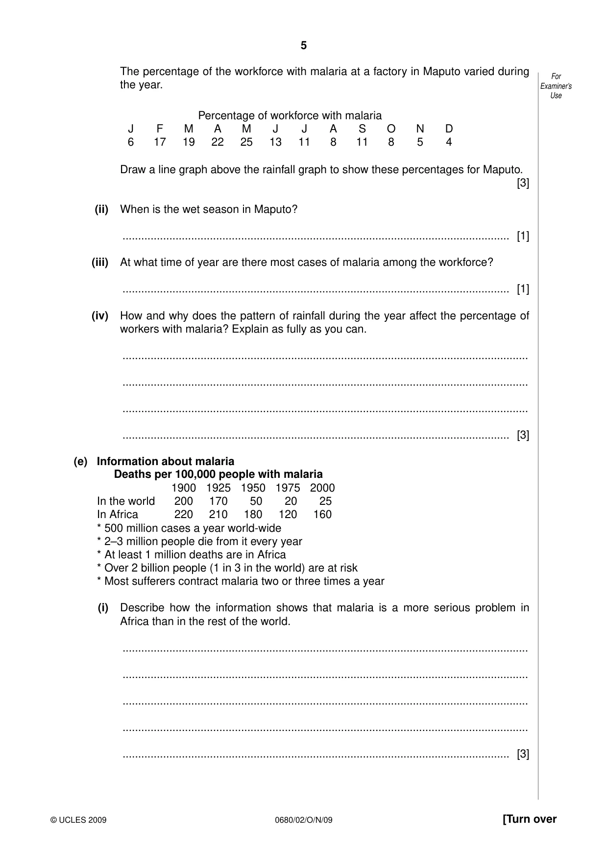 Cambridge IGCSE Environmental Management 0680 2009 Oct/Nov Paper 2 · Variant 1 question paper, page 5 of 16