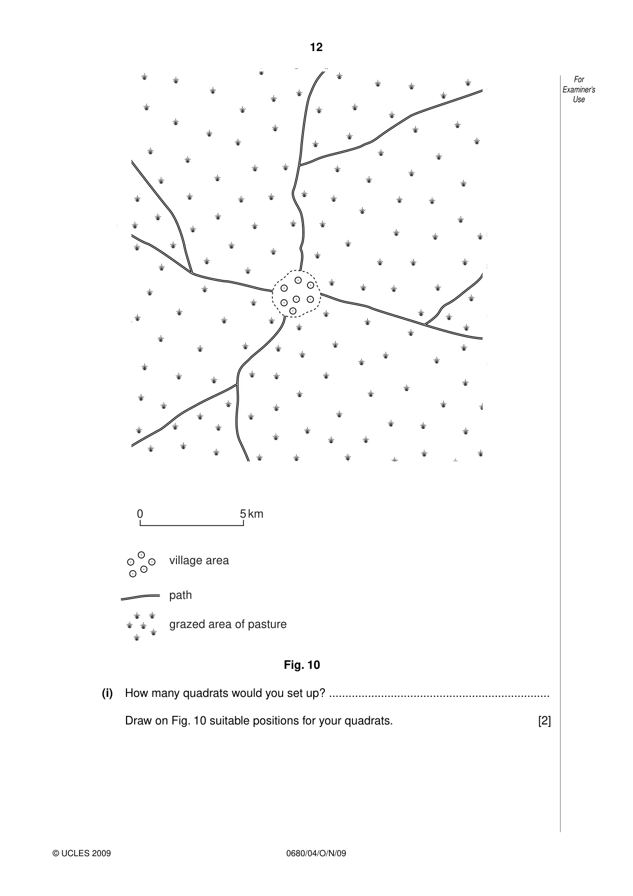 Cambridge IGCSE Environmental Management 0680 2009 Oct/Nov Paper 4 · Variant 1 question paper, page 12 of 20