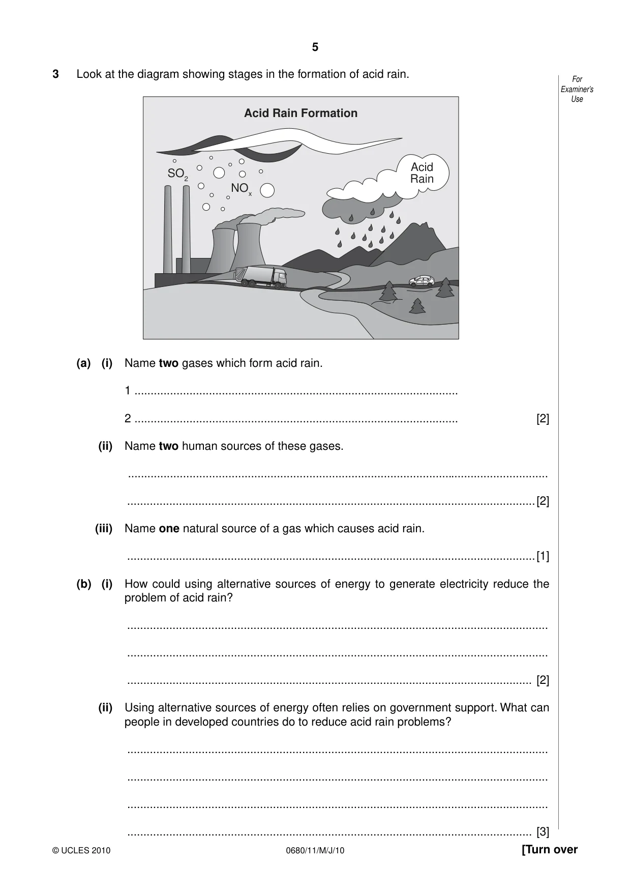 Cambridge IGCSE Environmental Management 0680 2010 May/June Paper 1 · Variant 1 question paper, page 5 of 12