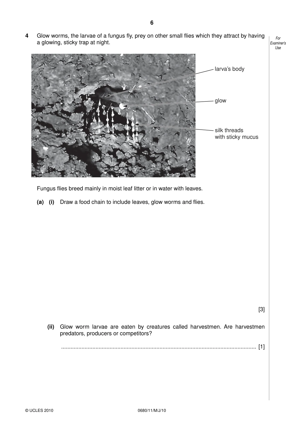 Cambridge IGCSE Environmental Management 0680 2010 May/June Paper 1 · Variant 1 question paper, page 6 of 12