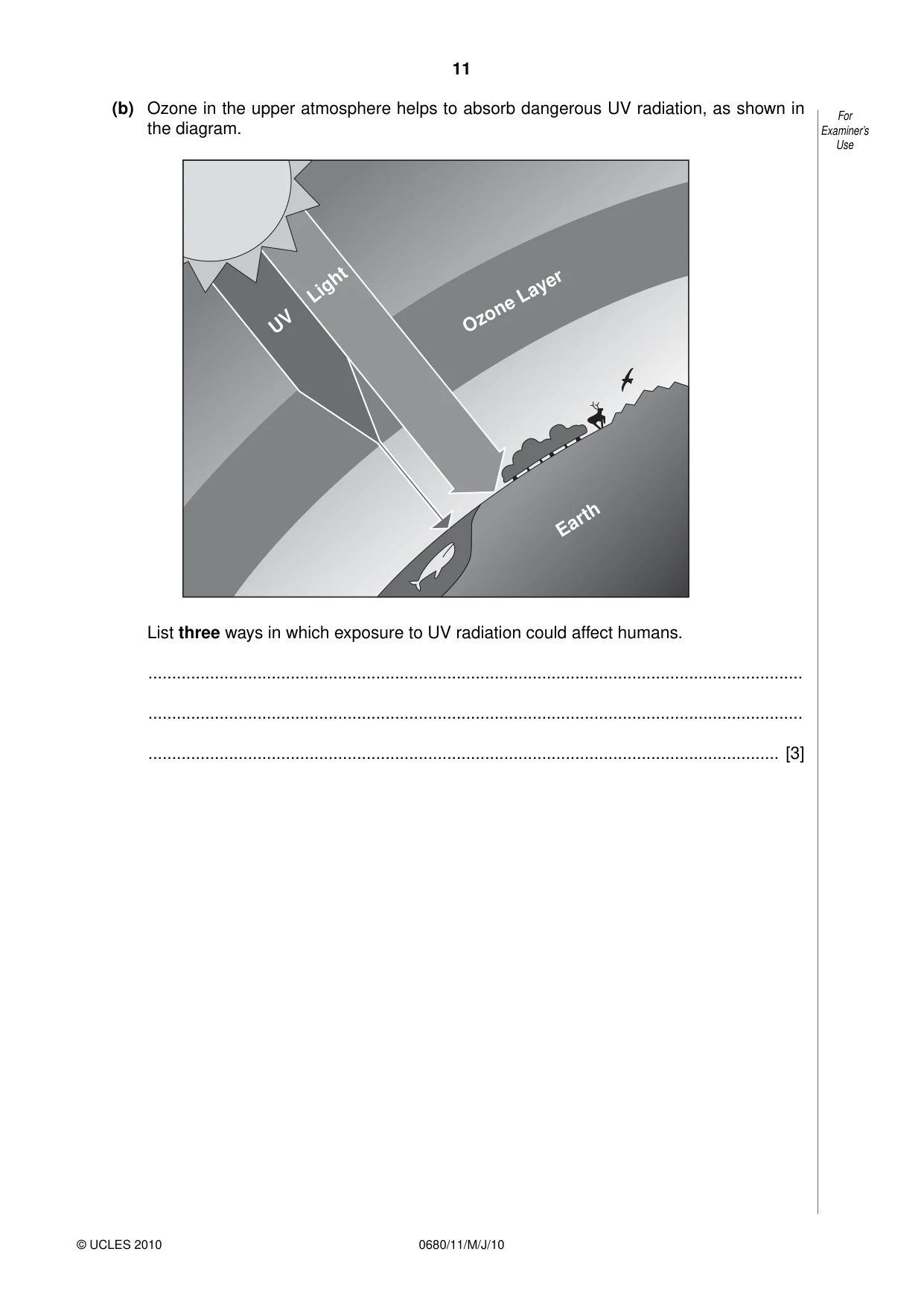 Cambridge IGCSE Environmental Management 0680 2010 May/June Paper 1 · Variant 1 question paper, page 11 of 12