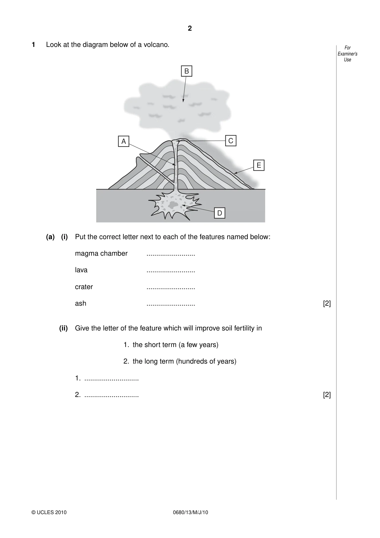 Cambridge IGCSE Environmental Management 0680 2010 May/June Paper 1 · Variant 3 question paper, page 2 of 12
