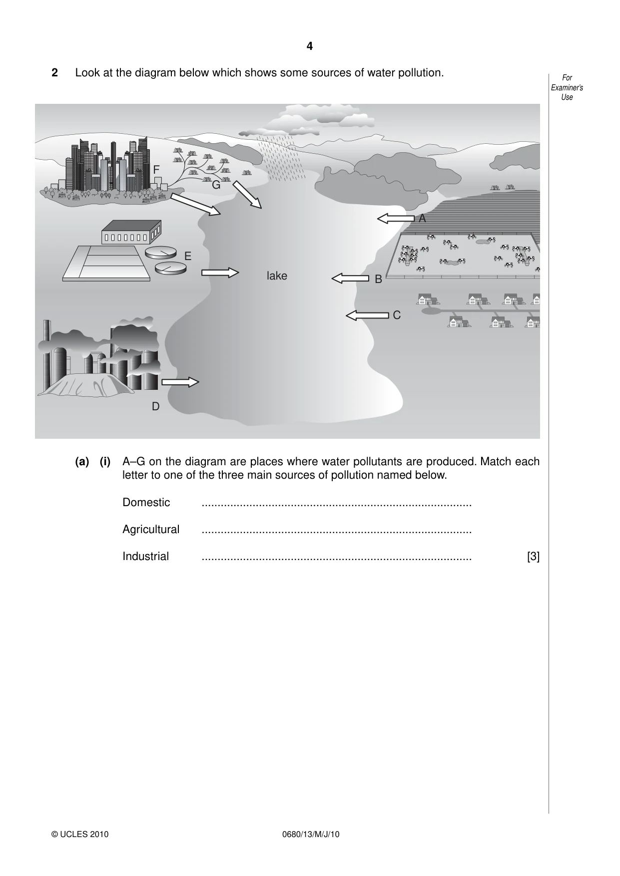 Cambridge IGCSE Environmental Management 0680 2010 May/June Paper 1 · Variant 3 question paper, page 4 of 12
