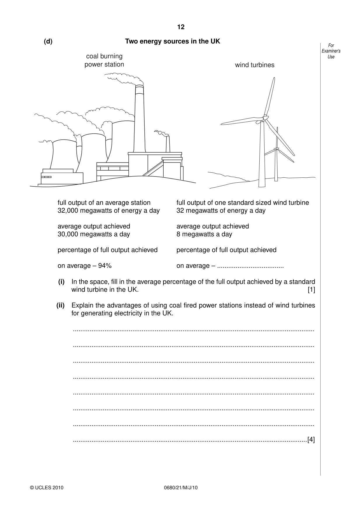 Cambridge IGCSE Environmental Management 0680 2010 May/June Paper 2 · Variant 1 question paper, page 12 of 16